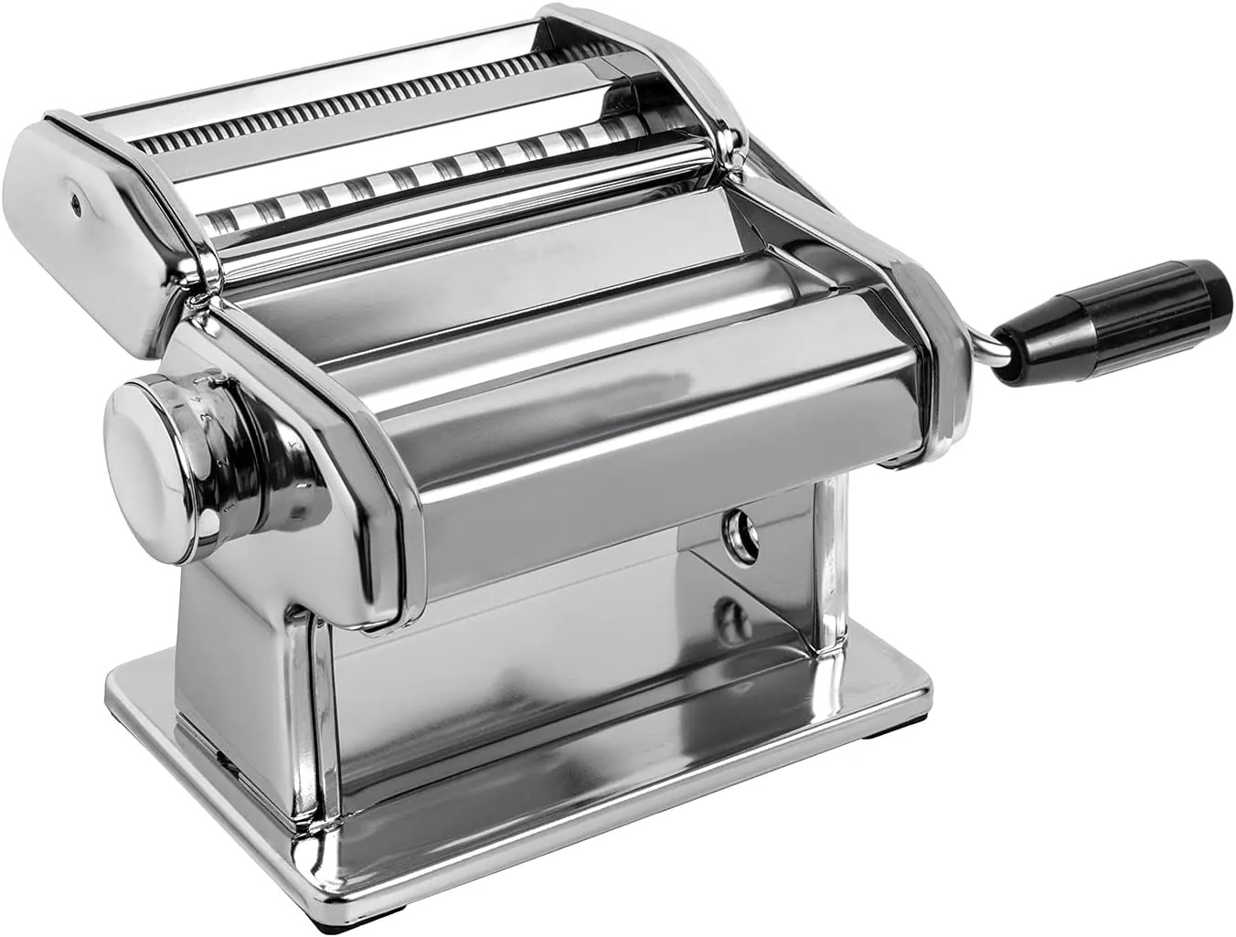 Atlas 150 Pasta Machine, Made in Italy, Includes Cutter, Hand Crank, and Instructions, 150 mm, Stainless Steel