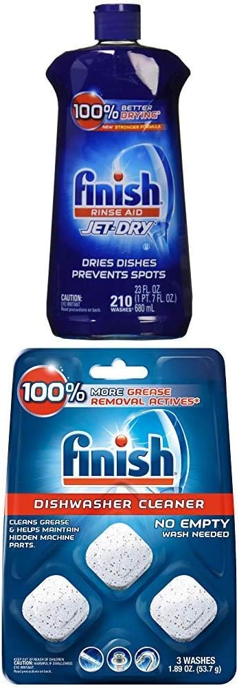 Finish Jet-Dry Rinse Aid, Dishwasher Rinse and Drying Agent, 23 fl oz, Packaging may vary