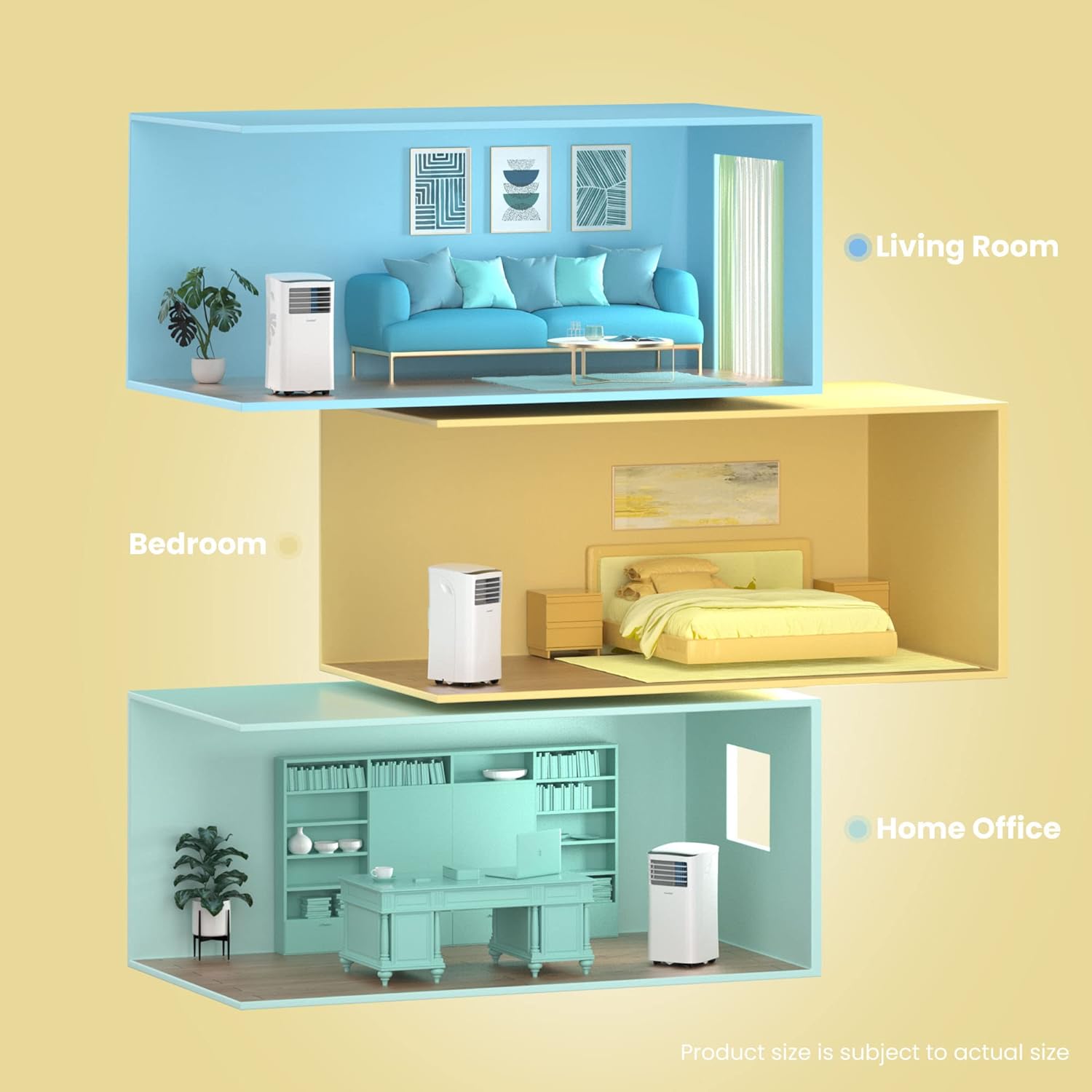 COMFEE MPPH-07CRN7 | Climatiseur Mobile 7000 BTU 3-en-1