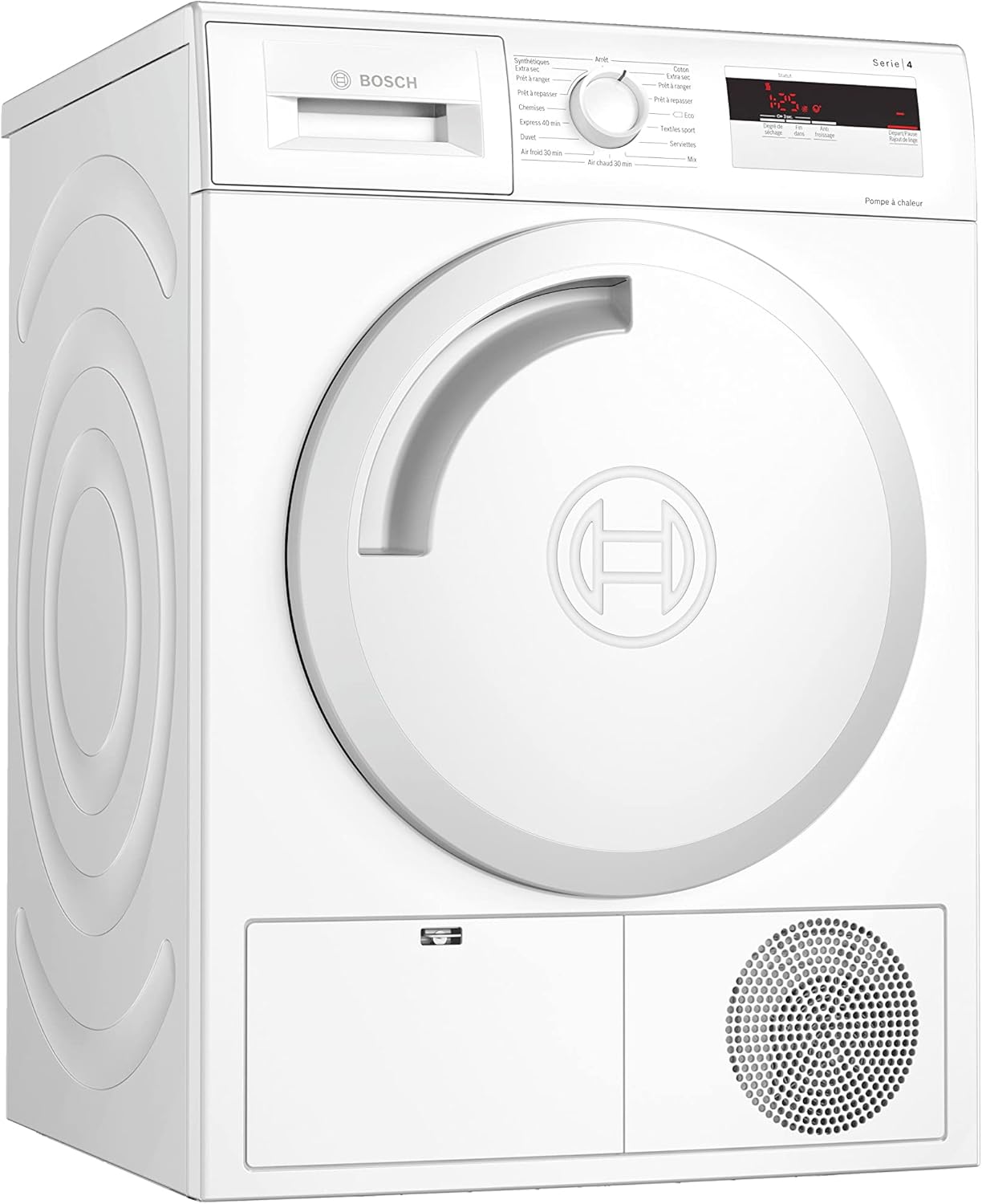 Bosch WTN85V07FF Sèche linge à condensation Série 4 - Silencieux - Pose Libre - 7kg - 112 L - Blanc