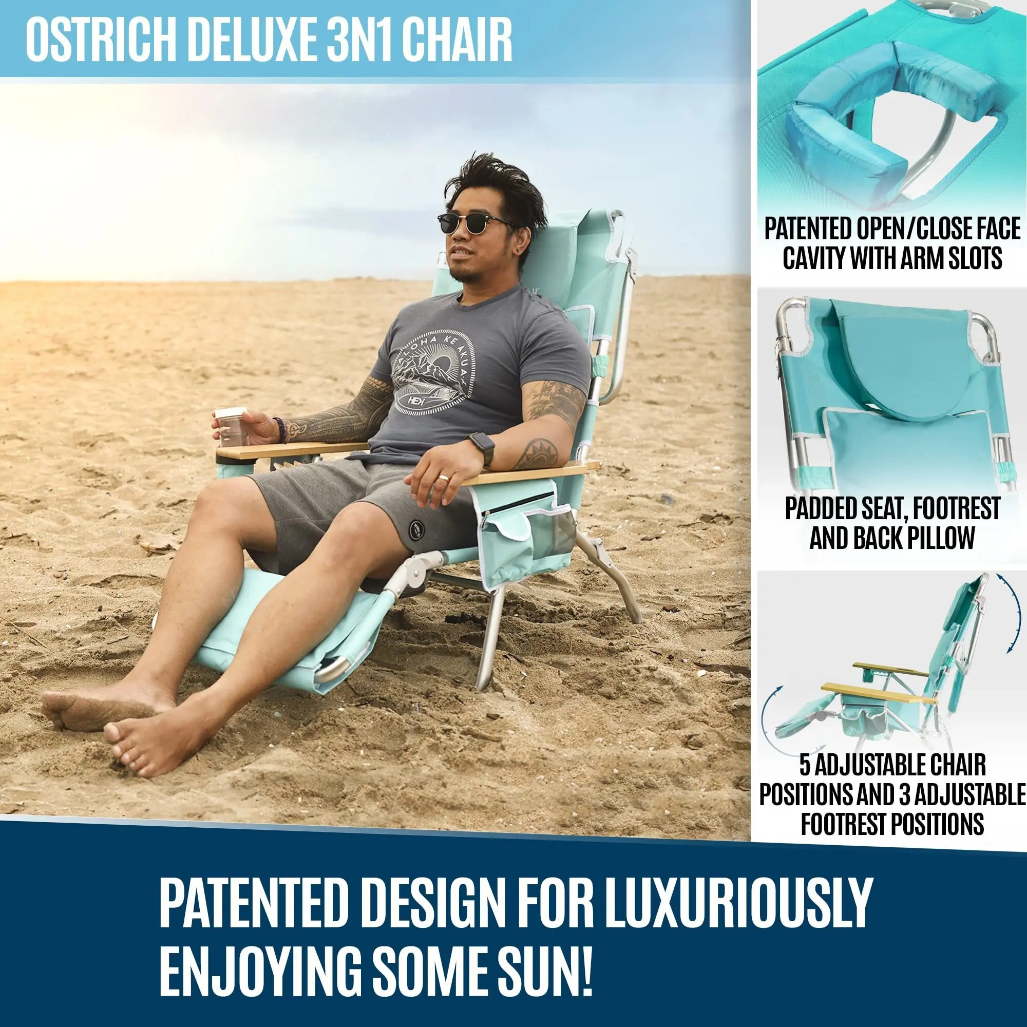 💝Bed Bath & Beyond-Last Day For Clearance,Ostrich 3-in-1 Lounge Chair