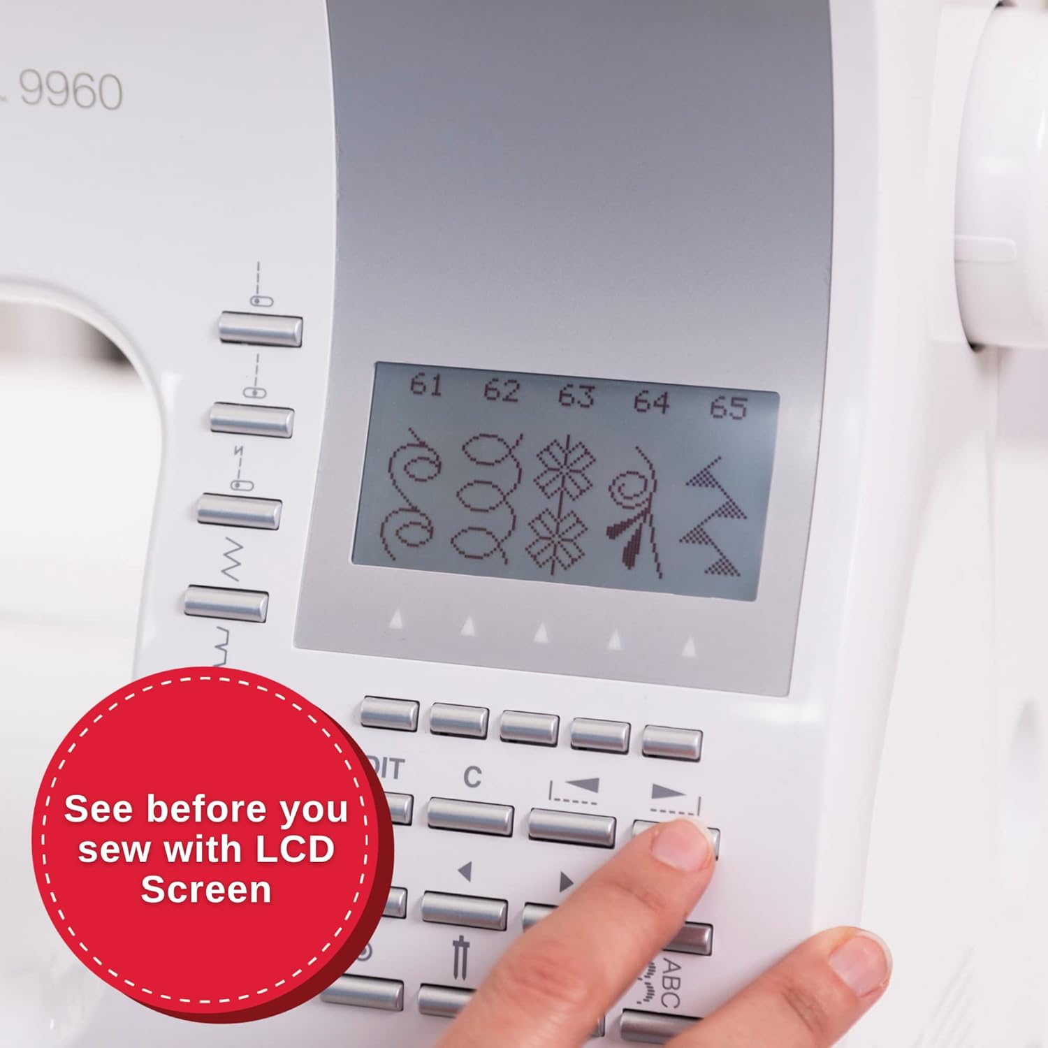 SINGER Quantum Stylist 9960 Computerized Portable Sewing Machine with 600-Stitches Electronic Auto Pilot Mode, Extension Table and Bonus Accessories, Perfect for Customizing Projects