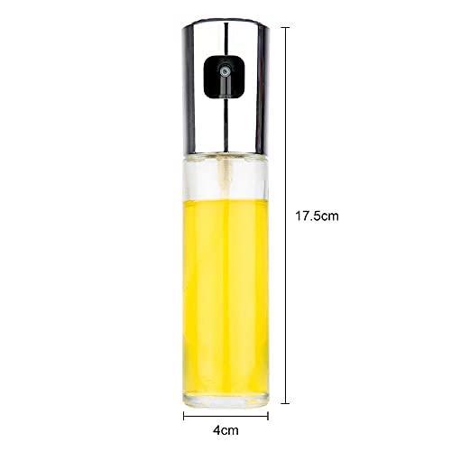 Pipigirl Kitchen Stainless Steel Olive Oil Sprayer Bottle Pump Oil Pot Leak-Proof Grill BBQ Sprayer Oil Dispenser BBQ Cookware Tools
