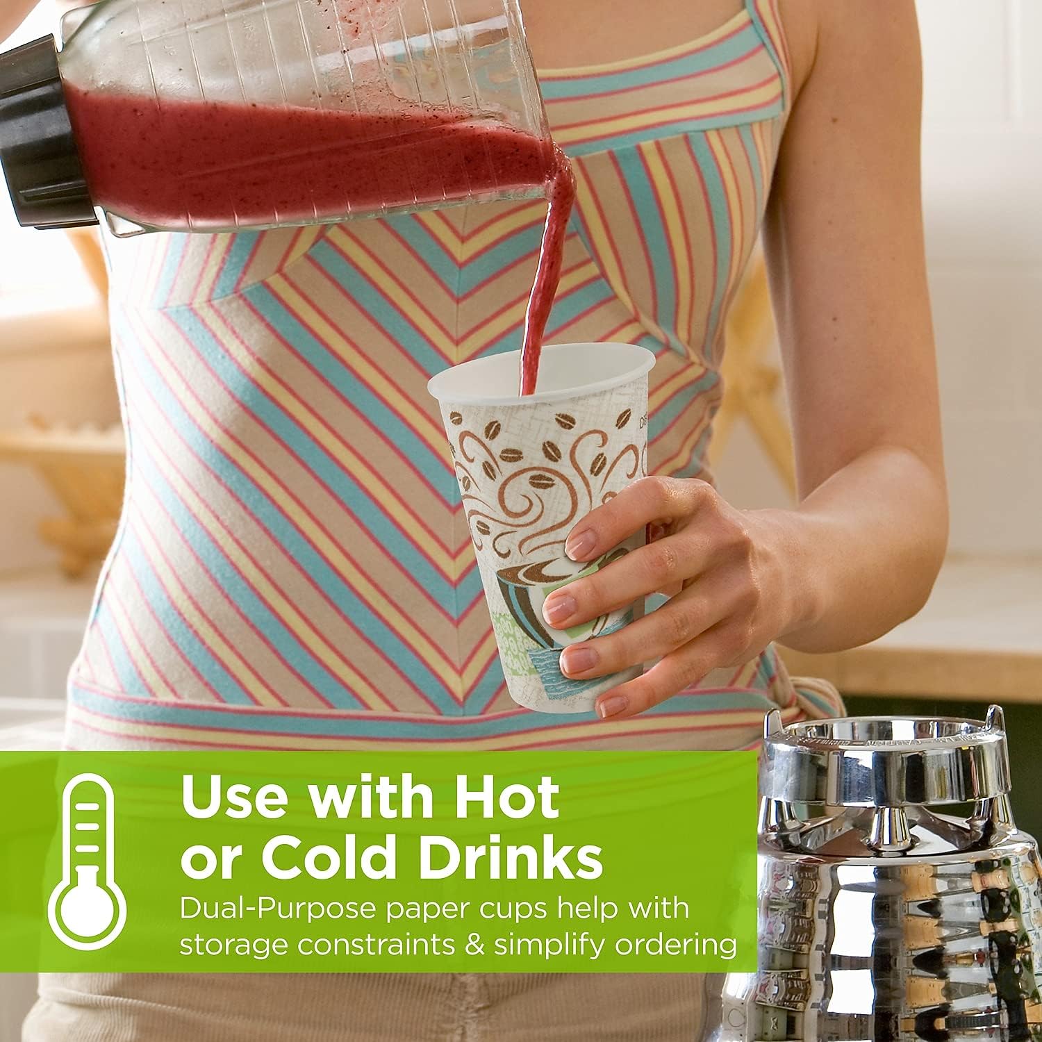 Dixie PerfecTouch 12 Oz Insulated Paper Hot Coffee Cup by GP PRO (Georgia-Pacific); Coffee Haze; 5342DX; 500 Count (25 Cups Per Sleeve; 20 Sleeves Per Case)