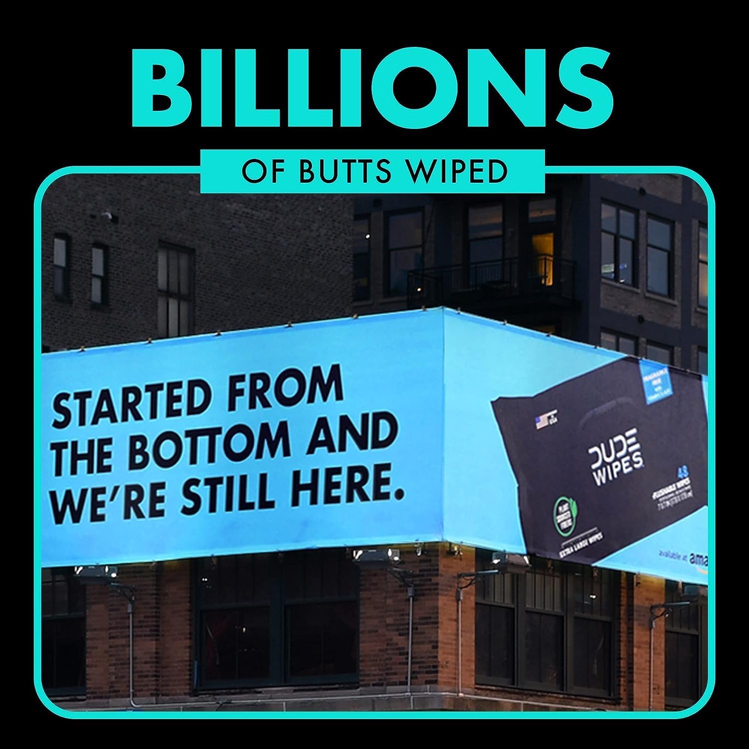 DUDE Wipes - Flushable Wipes - 144 Wipes - Unscented Extra-Large Adult Wet Wipes - Vitamin-E & Aloe for at-Home Use - Septic and Sewer Safe, 48 Count (Pack of 3)