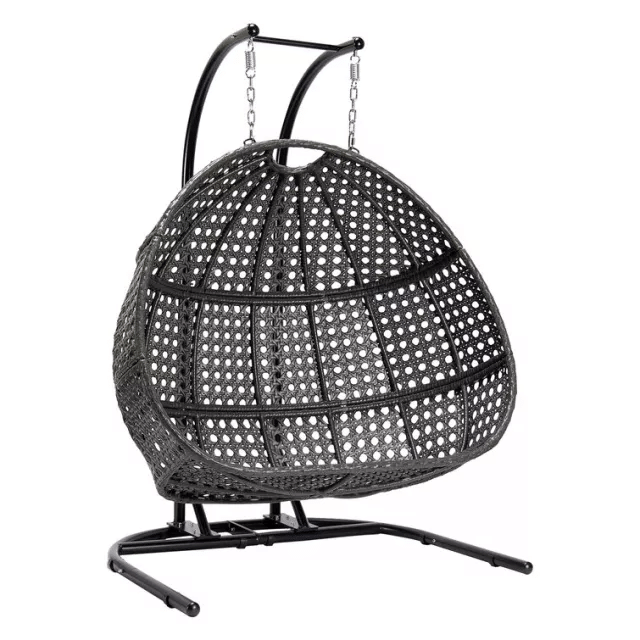 Patio Wicker Swing Chair With Stand Rain Cover Included - Bed Bath & Beyond