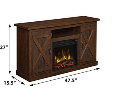 Killian Electric Fireplace Media Console in Espresso