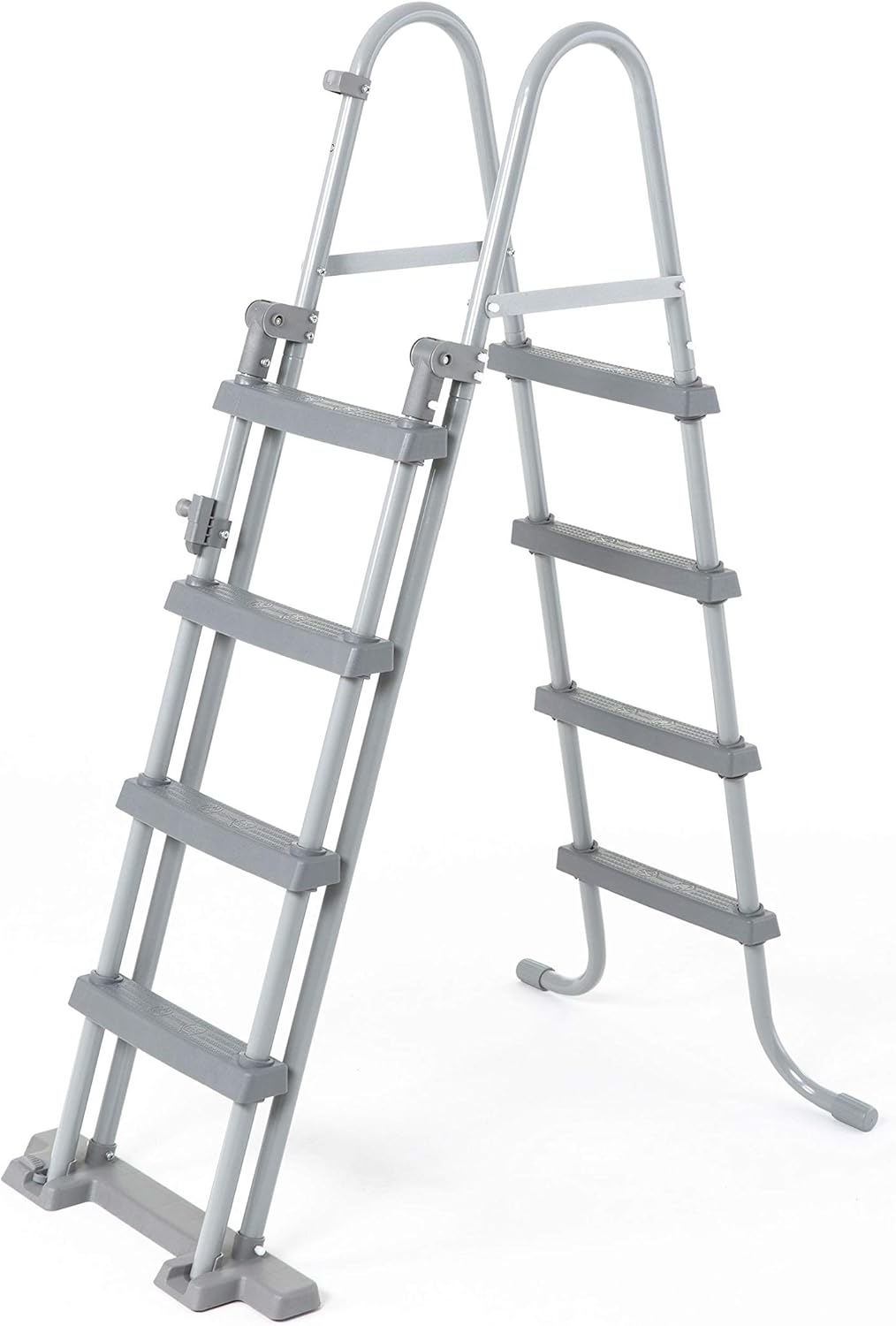 Bestway 56946 Piscine Power Steel™ Swim Vista ovale 488 x 305 x 107 cm motif rotin avec hublots, filtration à sable, échelle, bâche et diffuseur Chemconnect™