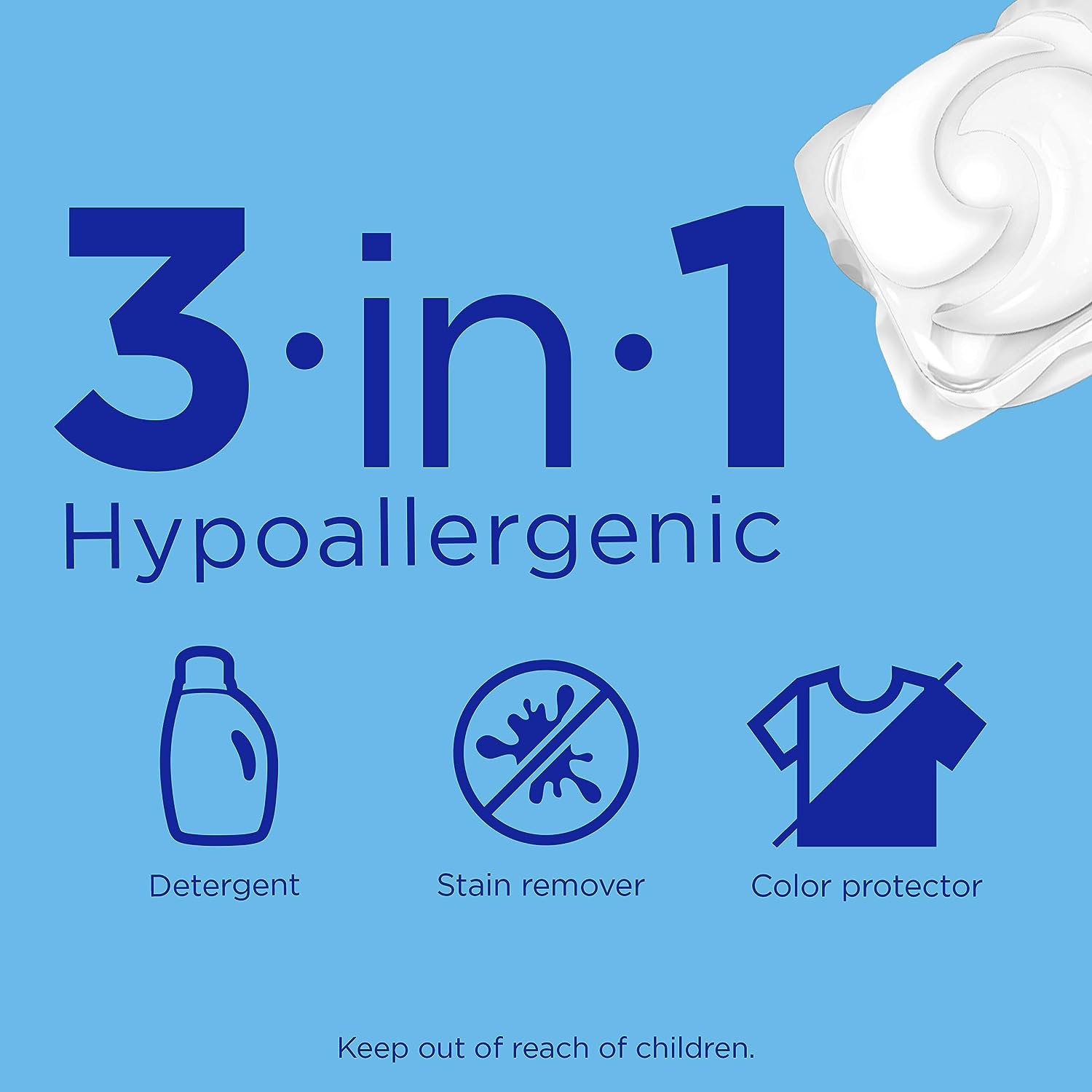 Tide PODS Free & Gentle Laundry Detergent Soap Pods, 81 count