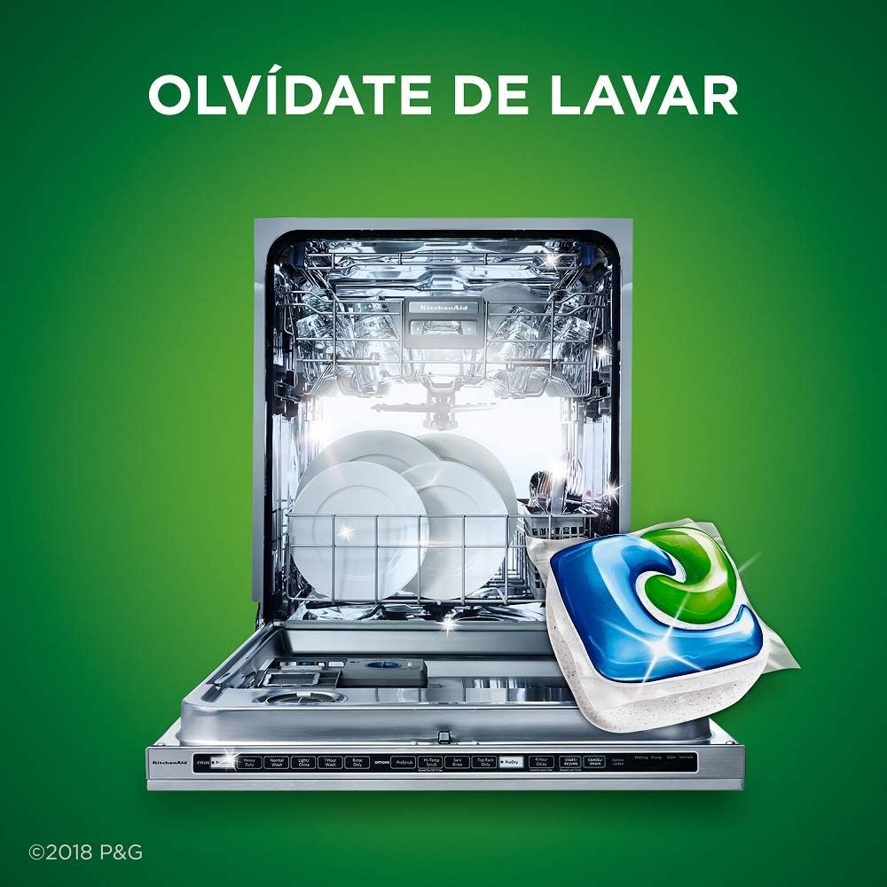 Cascade Platinum Dishwasher Pods, Detergent, Soap Pods, Actionpacs with Dishwasher Cleaner and Deodorizer Action, Fresh, 62 Count