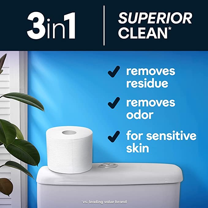 Cottonelle Ultra Clean Toilet Paper 48 Family Mega Rolls