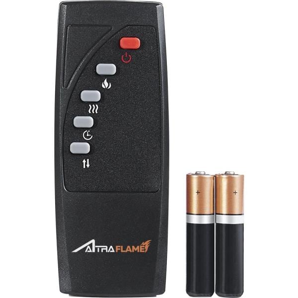 Brownwood Light Pine 60 in. TV Console with Fireplace