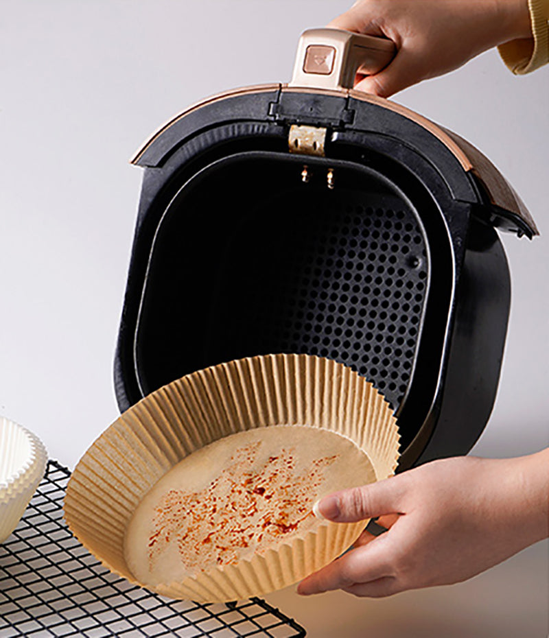Air Fryer Disposable Paper Liner, Non-stick Disposable Air Fryer Liners, Baking Paper for Air Fryer Oil-proof, Water-proof, Parchment for Baking Roasting Microwave