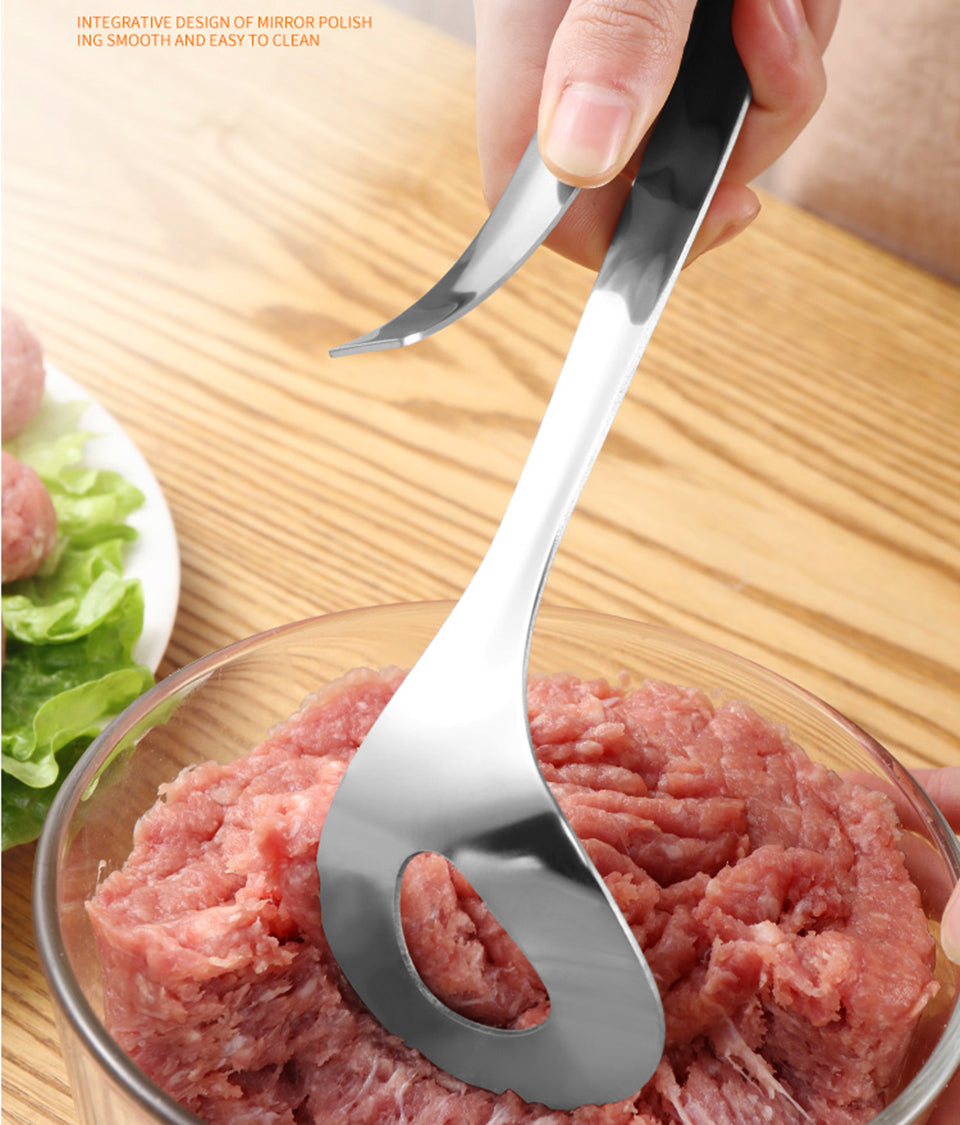 Meatball Clip Meatball Maker Spoon Stainless Steel Non-Stick Creative Meatball Maker Home Cooking Tools Kitchen Accessories Gadgets Durable and Convenient