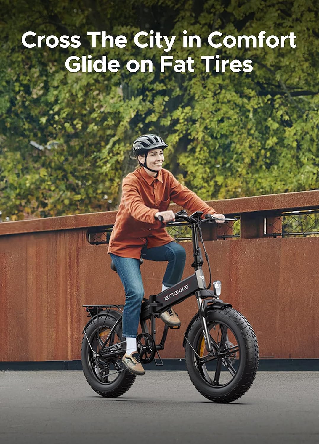 ENGWE EP-2 Pro Vélo électrique Pliable 20 × 4.0 Fat Bike Electrique 7 Vitesses avec Batterie Amovible 48V 13Ah Autonomie 120km Tout-Terrain & VTT & Plage & Neige