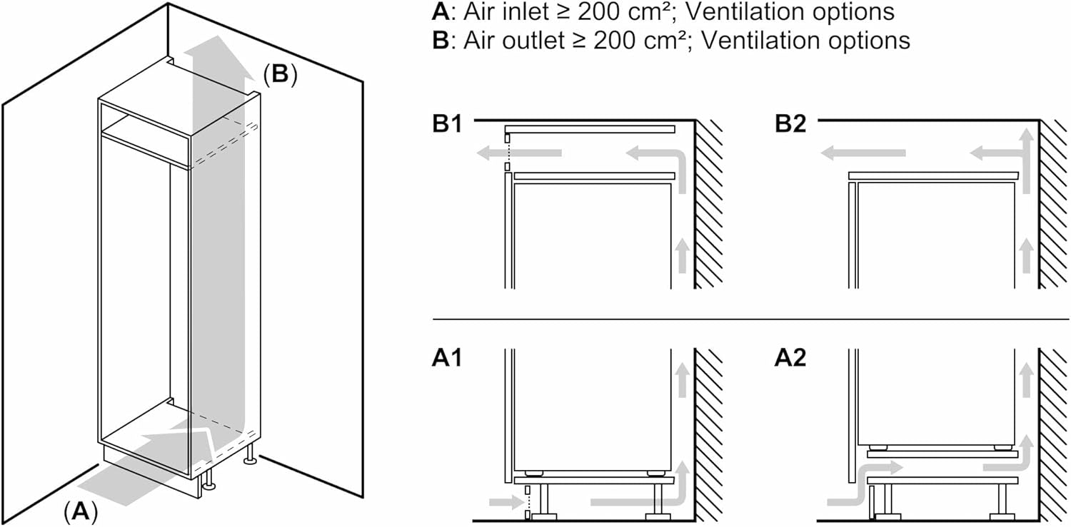 Siemens KI31RADD1 iQ500 - Réfrigérateur encastrable - 102,5 x 56 cm - 165 l - Fabriqué en Allemagne - Très silencieux, hyperFresh Box - Fraîcheur plus longue - Éclairage LED - SuperCooling -