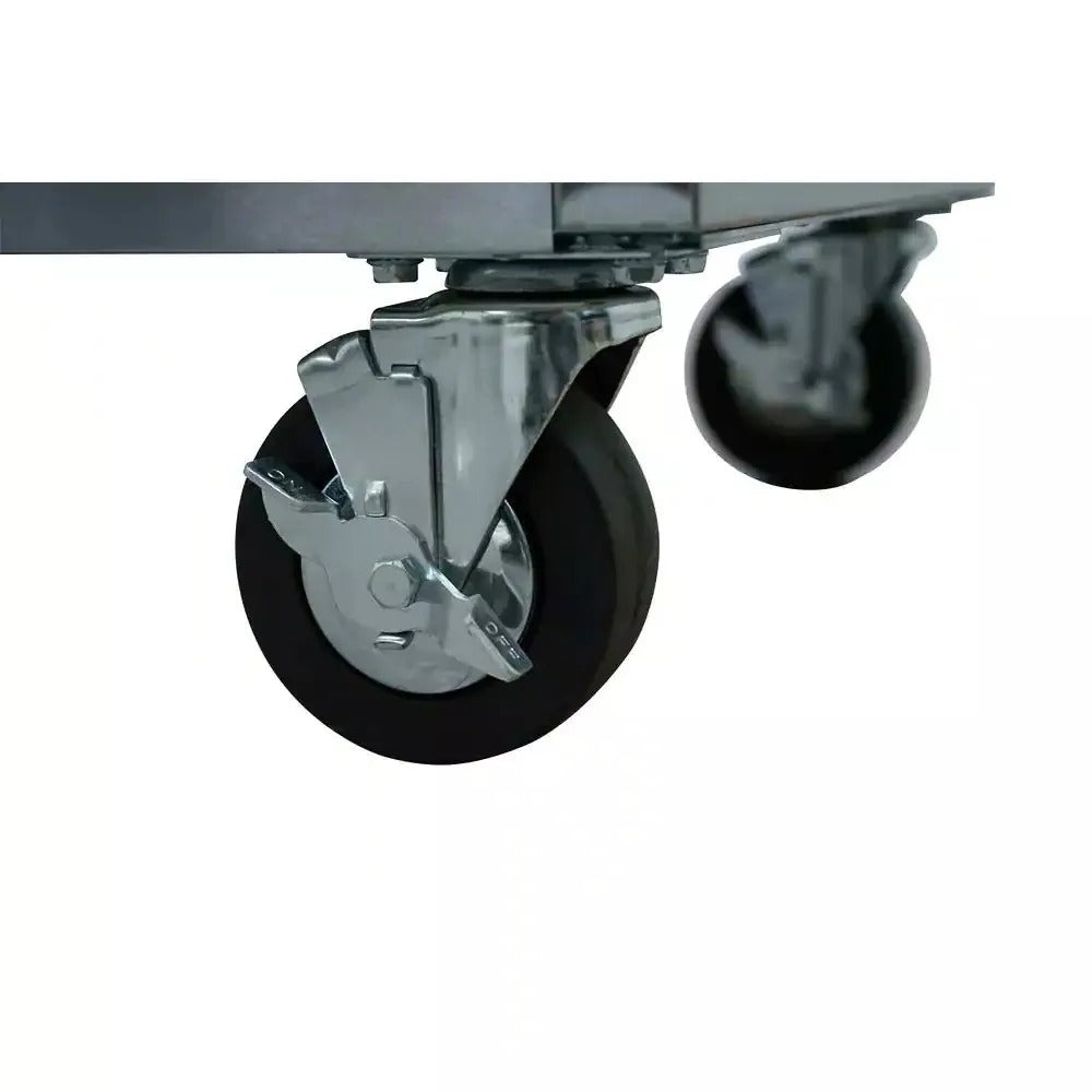 72 po. 18-Tiroir 24 po. D Mobile Workbench avec acier inoxydable en bois massif