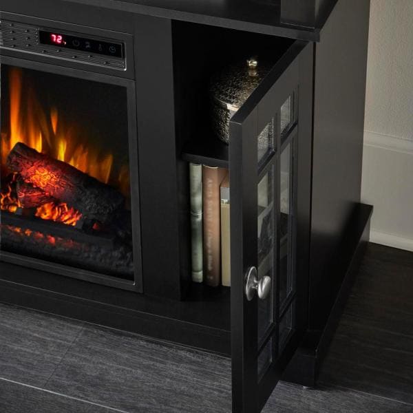 Canteridge 47 in. Media Console Electric Fireplace for TVs up to 55 in. in Black