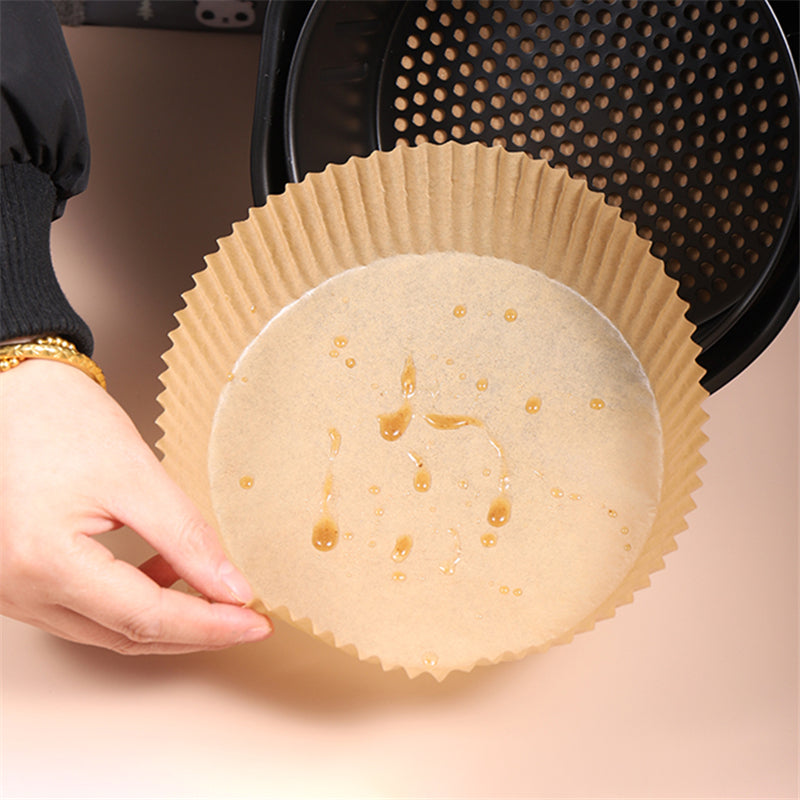 Air Fryer Disposable Paper Liner, Non-stick Disposable Air Fryer Liners, Baking Paper for Air Fryer Oil-proof, Water-proof, Parchment for Baking Roasting Microwave