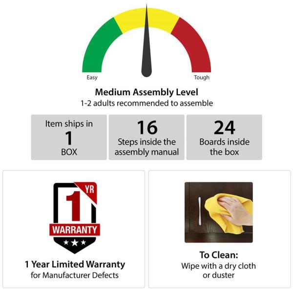 Brownwood 59.625 in. Electric Fireplace TV Console for TVs up to 60 in. in Ivory Oak