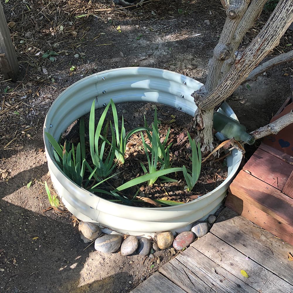 8'' Tall 42'' Round Metal Raised Garden Beds