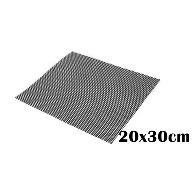 Hot Non-stick Barbecue Mesh Mat Reusable Heat Resistance BBQ Baking Net Pad Kitchen Cooking Smoker BBQ Mat Liner Accessorie