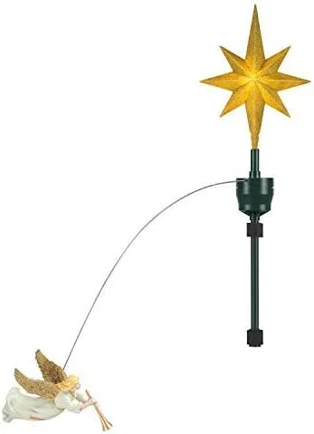 Mr. Christmas Animated Tree Topper-Carousel Christmas Decoration, Multi