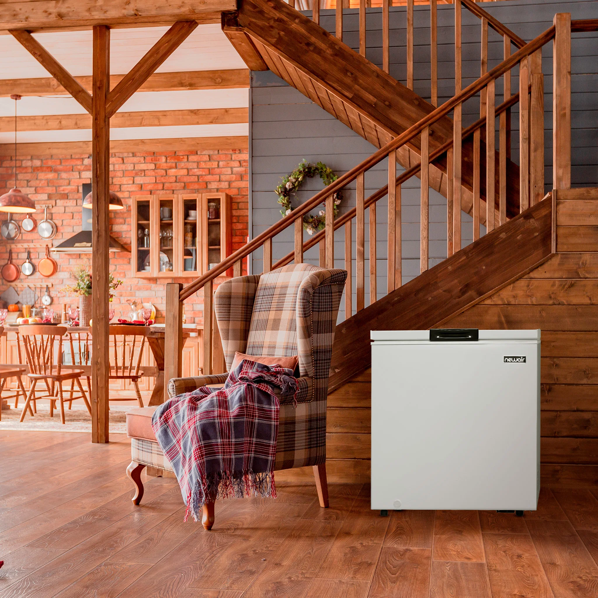 Congélateur coffre mini Newair®, 5 pi³ – Gris froid