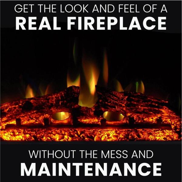 48 in. Belcrest Electric Fireplace in Mahogany