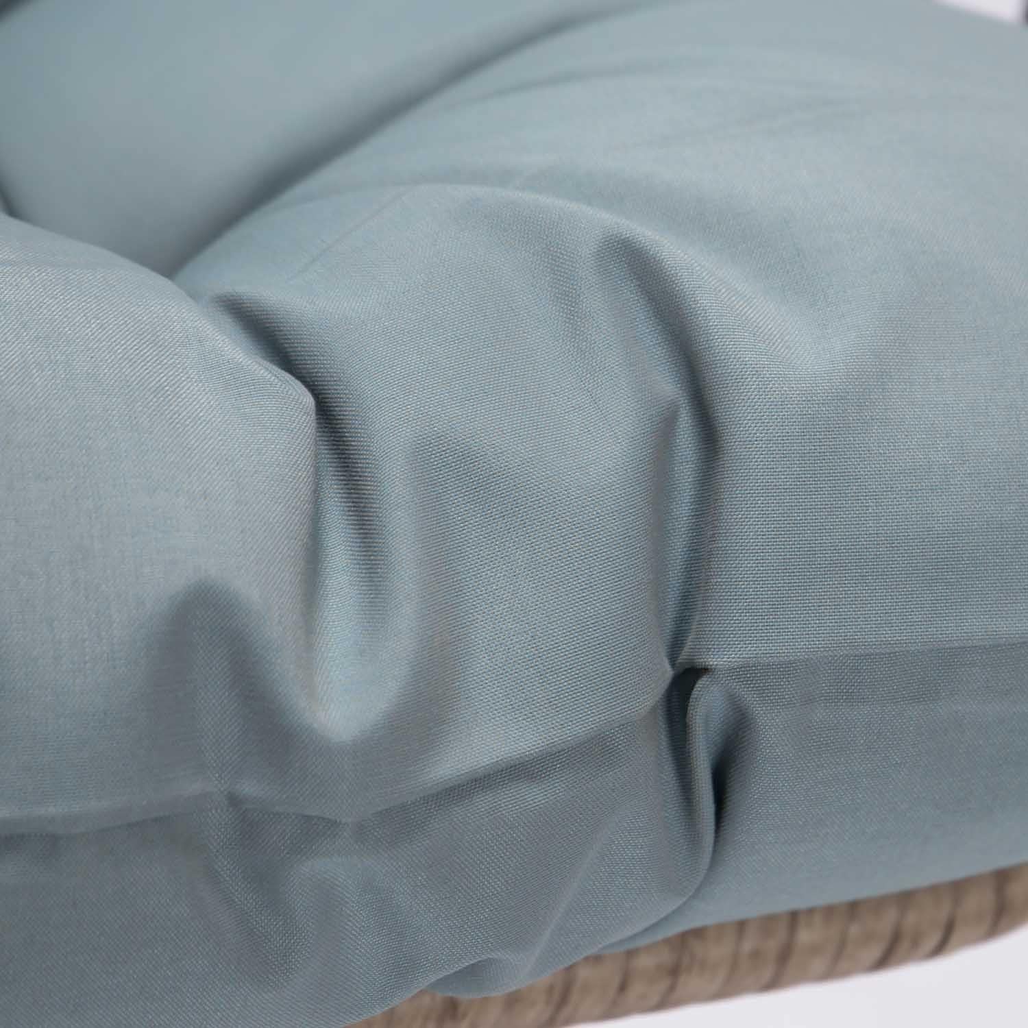 NICESOUL® Indoor Outdoor Patio Wicker Hanging Chair Swing Egg Basket Chairs with Stand UV Resistant Cushions 350lbs Capaticy for Patio Backyard Balcony Xmas Gift