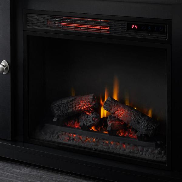 Canteridge 47 in. Media Console Electric Fireplace for TVs up to 55 in. in Black