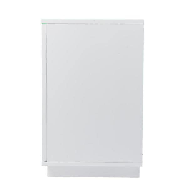 Luke 60 in. Electric Media Fireplace in White