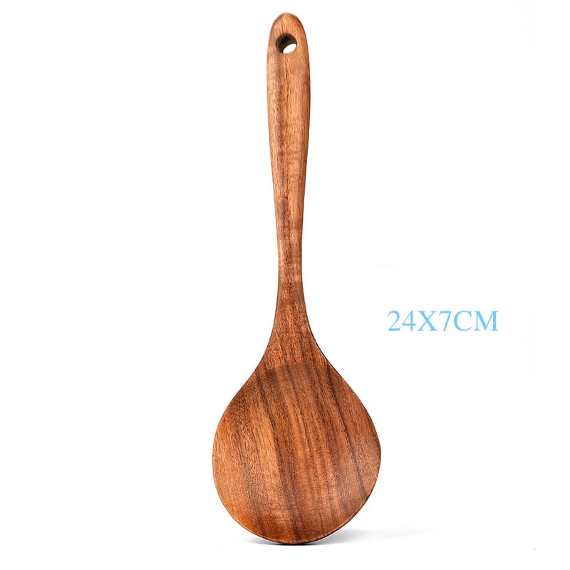 Eco-Friendly Teak Wood Kitchen Spoon Set