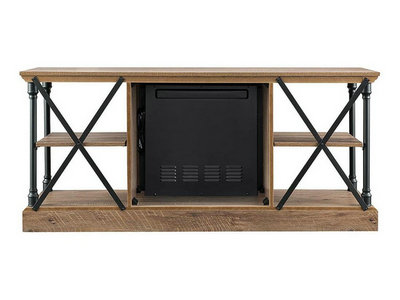 Sheffield Electric Fireplace TV Stand in Driftwood