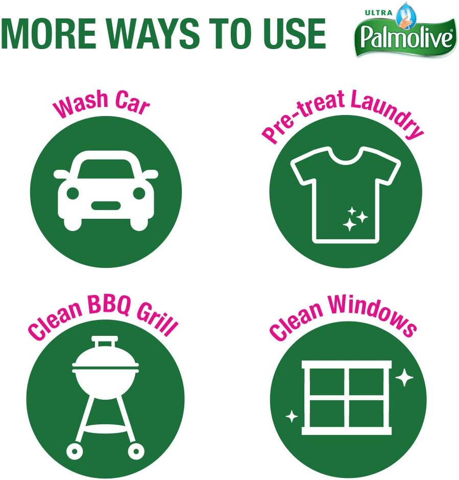 Palmolive Ultra Dishwashing Liquid Dish Soap, Oxy Power Degreaser - 32.5 Fl Oz (Pack of 4)