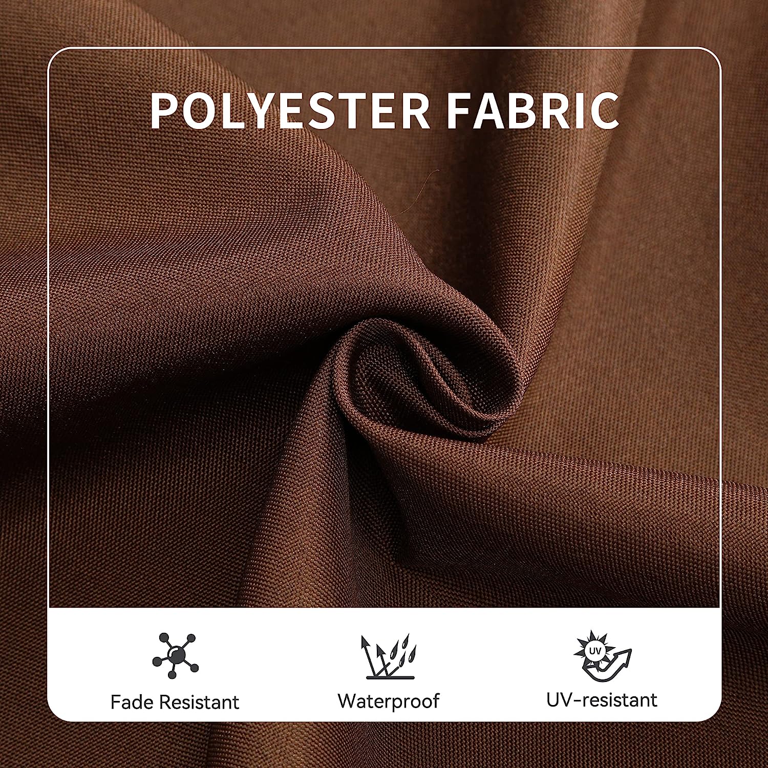 YITAHOME Porch Swing Bed 3-Seats Outdoor Patio Swing Heavy Duty Swing Chair with Adjustable Canopy Removable Cushion, Suitable for Adult in Garden, Poolside, Balcony, Brown