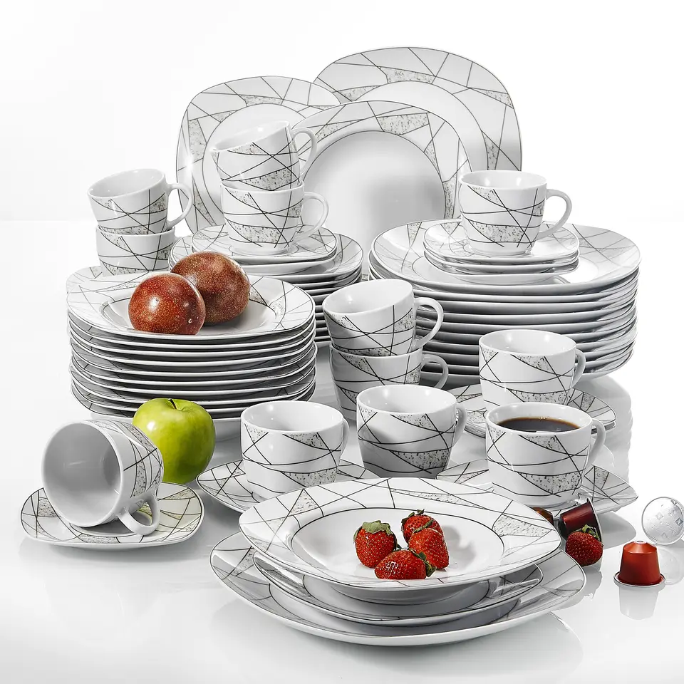 [🎁GIFT]58pcs deluxe ceramic tableware set