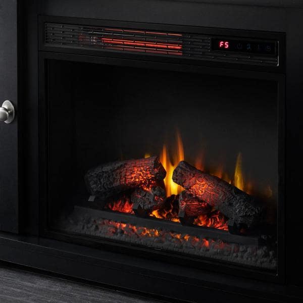 Canteridge 47 in. Media Console Electric Fireplace for TVs up to 55 in. in Black