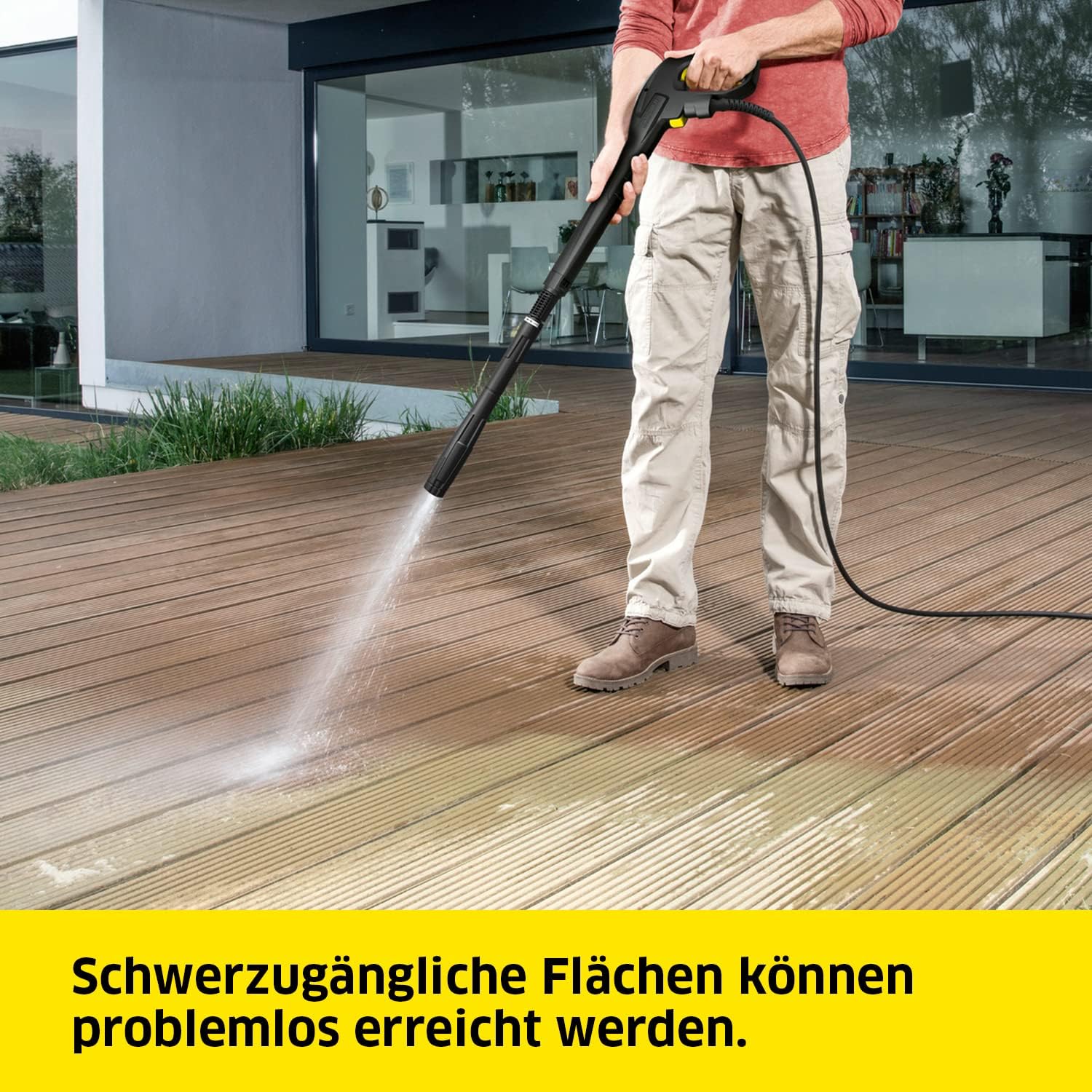 Nettoyeur haute pression Karcher K 7 Premium Smart Control Flex Home - 180 bars - 600 L/h - connecté - tambour enrouleur - brosse terrasse