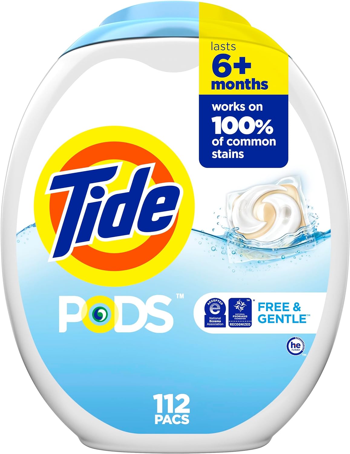 Tide PODS Free & Gentle Laundry Detergent Soap Pods, 81 count