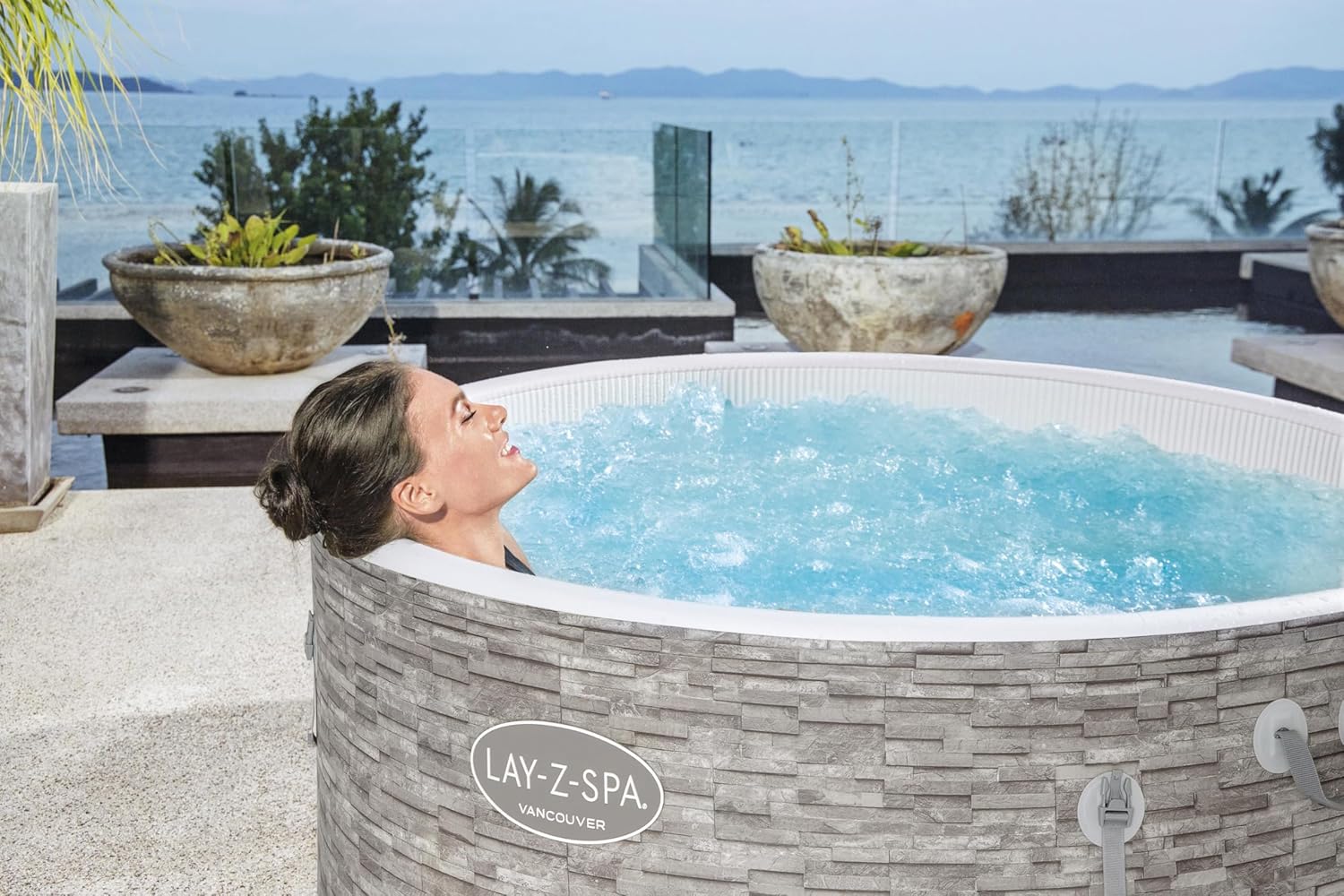 Spa gonflable rond BESTWAY Lay-Z-Spa® Miami Airjet™ 2 - 4 personnes