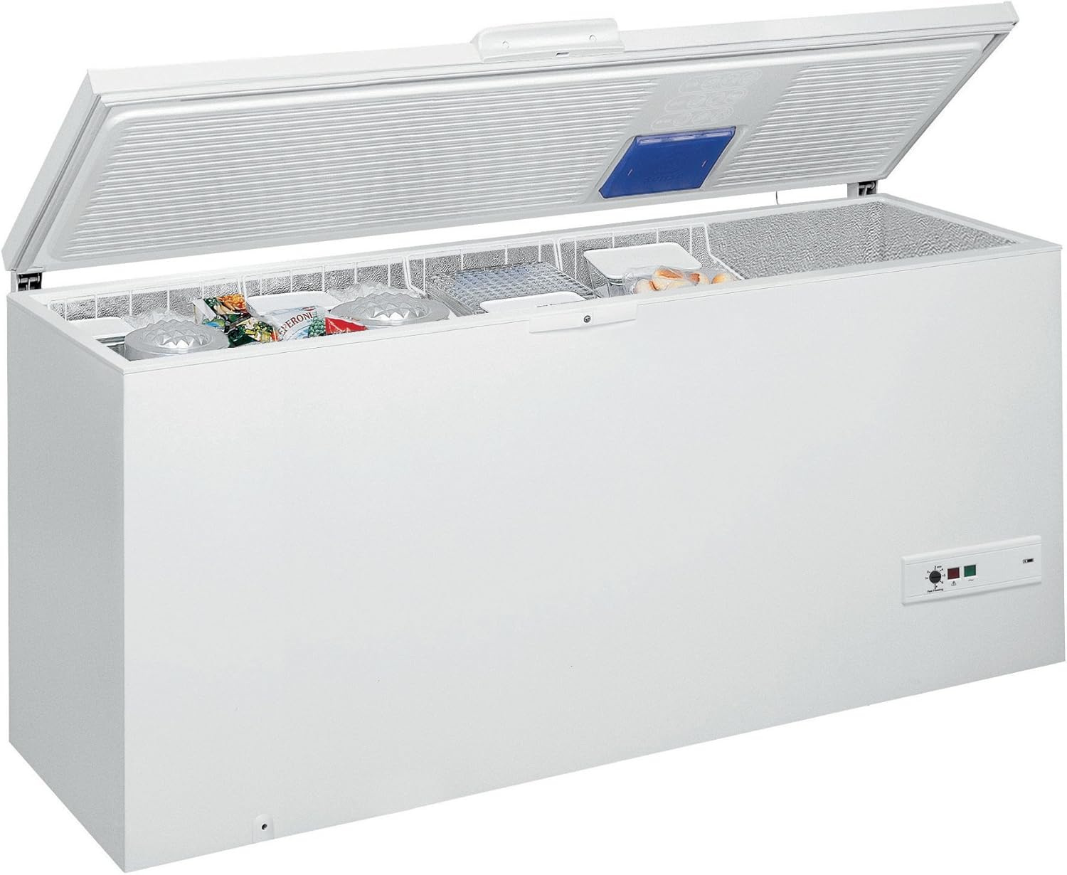 Congélateur coffre Whirlpool WHM4611 - Froid statique / 437 litres / Blanc / A+ / Pose libre