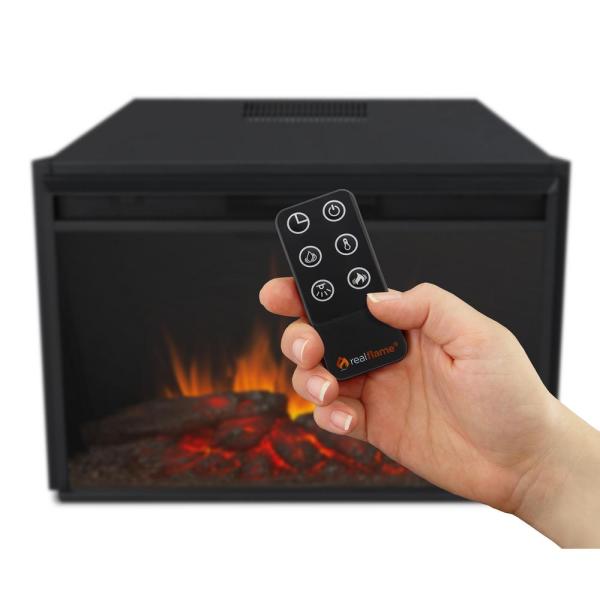 Ashton 92 in. Freestanding Electric Fireplace TV Stand in English Oak