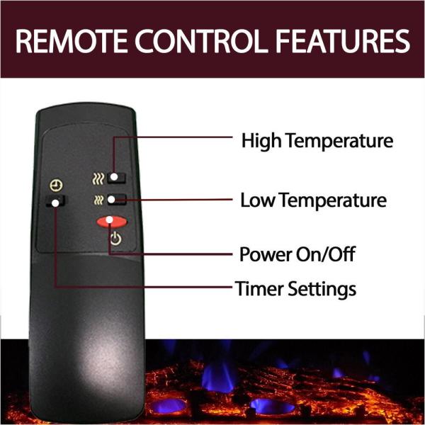 48 in. Belcrest Electric Fireplace in Mahogany