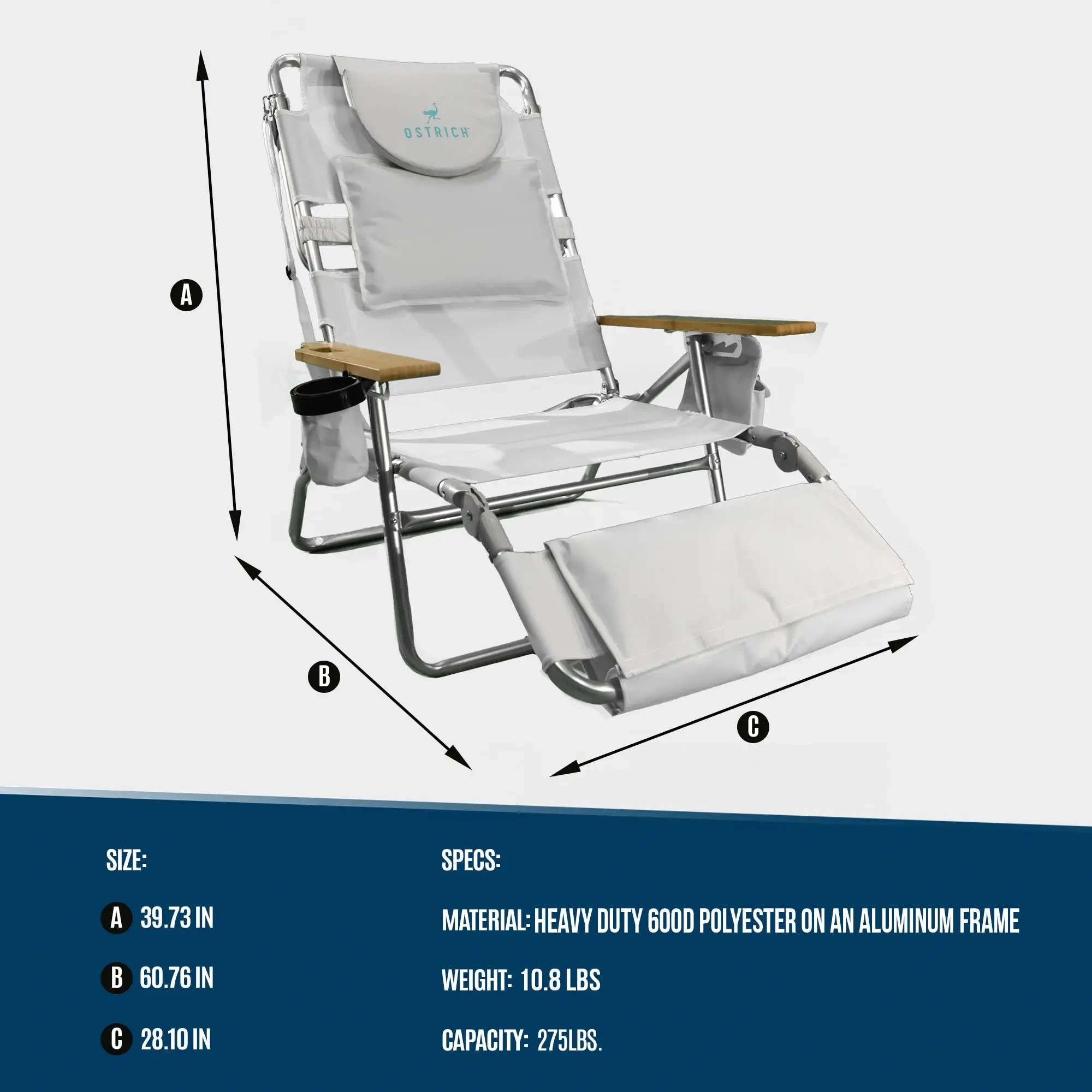 💝Bed Bath & Beyond-Last Day For Clearance,Ostrich 3-in-1 Lounge Chair