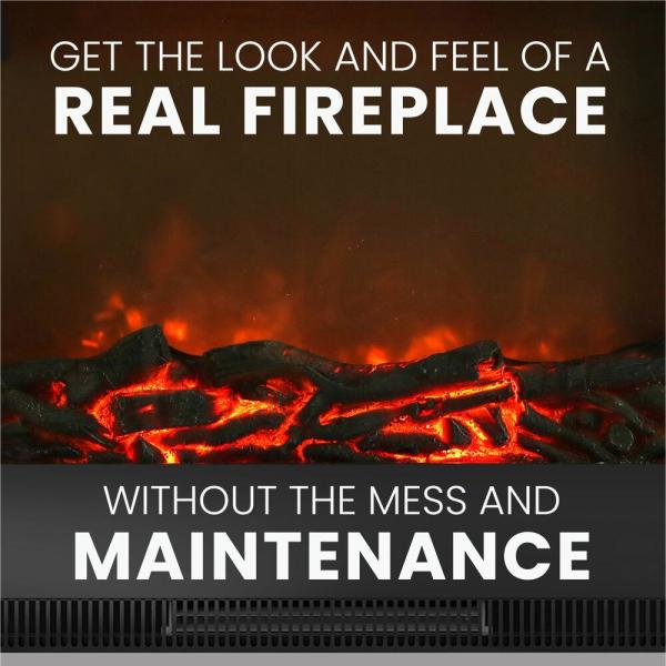 Savona 59 in. Electric Fireplace in Mahogany