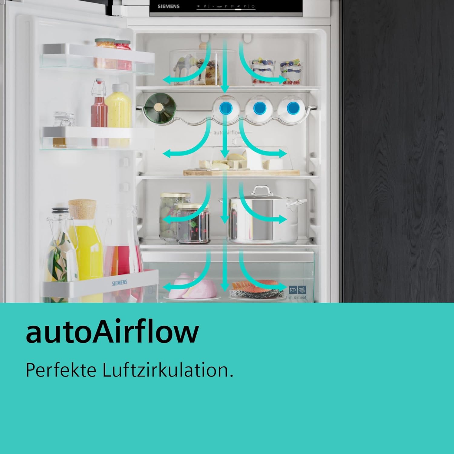 Siemens KI31RADD1 iQ500 - Réfrigérateur encastrable - 102,5 x 56 cm - 165 l - Fabriqué en Allemagne - Très silencieux, hyperFresh Box - Fraîcheur plus longue - Éclairage LED - SuperCooling -