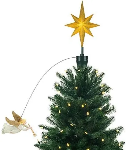 Mr. Christmas Animated Tree Topper-Carousel Christmas Decoration, Multi
