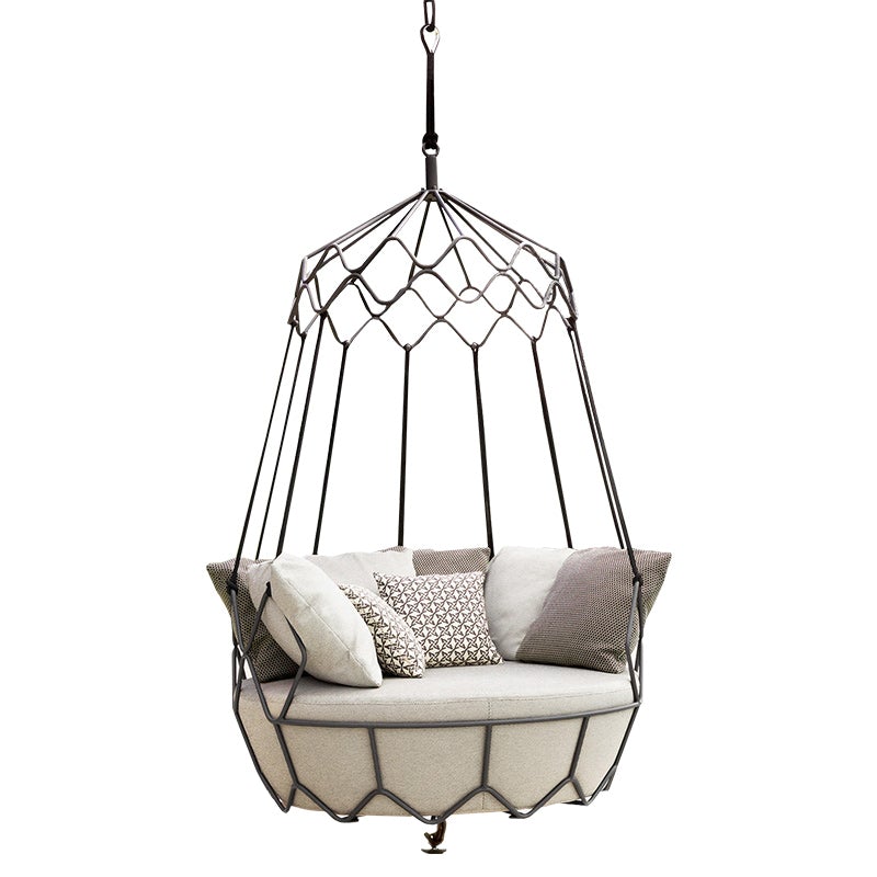 Balcony Hanging Basket Outdoor Nordic Swing Rocking Chair Courtyard Villa Leisure Double Sofa - Bed Bath & Beyond