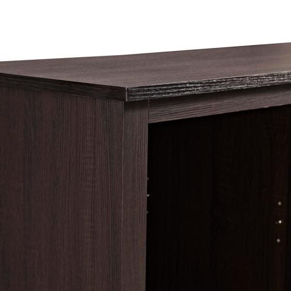 58 in. Rustic Farmhouse Fireplace TV Stand - Espresso